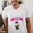 Kids Kindergarten Graduate 2018 Graduation Girls Men's V-Neck T-Shirt