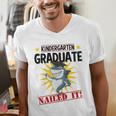 Kids Kindergarten Nailed It Shirt 2019 Shark Graduation Tee Men's V-Neck T-Shirt