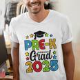 Kids Pre-K Grad 2025 Preschool Prek Graduation Men's V-Neck T-Shirt
