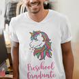 Kids Unicorn Preschool Graduation Men's V-Neck T-Shirt