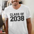 Kindergarten Class Of 2038 First Day School Graduation Men's V-Neck T-Shirt