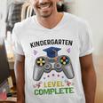 Kindergarten Level Complete Graduation Class 2023 Gamer Kids Men's V-Neck T-Shirt