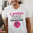 Lawyer Attorney Law School Graduation Female Women Men's V-Neck T-Shirt