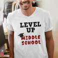 Level Up Middle School 5th Grade Graduation Men's V-Neck T-Shirt