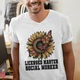 Licensed Masters Social Work Worker LMSW Graduation 2026 Men's V-Neck T-Shirt