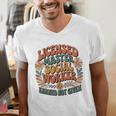 Licensed Social Worker Masters MSW LMSW Graduation 2026 Premium Tri-Blend Men's V-Neck T-Shirt