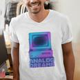 Lofi Reverie Analog Dreams Pixel 90s Desktop VHS Nostalgia Men's V-Neck T-Shirt