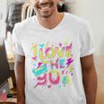 I Love The 90'S 90s Retro Nostalgia Premium Tri-Blend Men's V-Neck T-Shirt