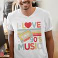 I Love 90's Music Retro Style Nostalgia Cassette 1990s Party Premium Tri-Blend Men's V-Neck T-Shirt I Love 90's Music Retro Style Nostalgia Cassette 1990s Party Premium Tri-Blend Men's V-Neck T-Shirt