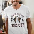 Marvel Deadpool Father's Day Who Tells Dad Jokes This Guy Men's V-Neck T-Shirt