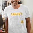 Master Degree When You Take Bs To New Level Graduation Premium Men's V-Neck T-Shirt