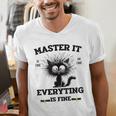 Masters Mastered It Graduate Master Degree Graduation Men's V-Neck T-Shirt
