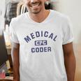 Medical Coder CPC Medical Coding Graduation Men's V-Neck T-Shirt