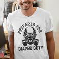 New Dad Prepared For Diaper Duty Men's V-Neck T-Shirt