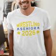 Night Wrestling Senior 2026 Graduation Men's V-Neck T-Shirt