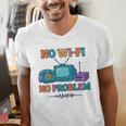 No Wi-Fi No Problem – Retro Dial Up Tech Nostalgia Premium Tri-Blend Men's V-Neck T-Shirt No Wi-Fi No Problem – Retro Dial Up Tech Nostalgia Premium Tri-Blend Men's V-Neck T-Shirt