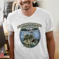 No Working Fishing Hours Introvert Lifestyle Antisocial Men's V-Neck T-Shirt