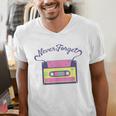 Nostalgia 1980s 80s 90s Costume Party Never Forget Men's V-Neck T-Shirt