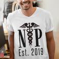 Nurse Practitioner Graduation NP Est 2019 Shirt Men's V-Neck T-Shirt