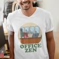 Office Zen Introvert Office Staff Secretary Employee Admin Men's V-Neck T-Shirt Office Zen Introvert Office Staff Secretary Employee Admin Men's V-Neck T-Shirt