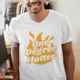 One Degree Hotter Graduation Ceremony Celebration Men's V-Neck T-Shirt
