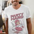 Party Hard Comfortable Stay At Home Introvert Men's V-Neck T-Shirt Party Hard Comfortable Stay At Home Introvert Men's V-Neck T-Shirt