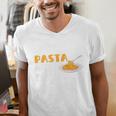 I Like Pasta And Maybe 3 People Introvert Foodie Premium Men's V-Neck T-Shirt