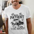 Be Patient With Me I'm From The 1900s Cool Vintage Car Lover Men's V-Neck T-Shirt