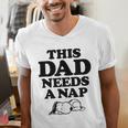 Peanuts This Dad Needs A Nap Men's V-Neck T-Shirt