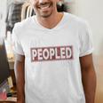 All Peopled Out Introvert Joke Sarcastic Quote Premium Tri-Blend Men's V-Neck T-Shirt All Peopled Out Introvert Joke Sarcastic Quote Premium Tri-Blend Men's V-Neck T-Shirt