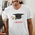 PhD Graduation Celebration For Finished Phd Grad Men Women Men's V-Neck T-Shirt