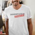 PhD Thesis Defense Graphic Doctoral Graduation Men's V-Neck T-Shirt