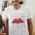 Pirate Dad Skull And Crossbones Tampa Gasparilla Captain Men's V-Neck T-Shirt Pirate Dad Skull And Crossbones Tampa Gasparilla Captain Men's V-Neck T-Shirt