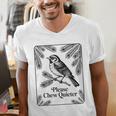 Please Chew Quieter Introvert Nature Bird Lover Men's V-Neck T-Shirt Please Chew Quieter Introvert Nature Bird Lover Men's V-Neck T-Shirt