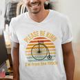 Please Be Kind I'm From The 1900s Penny Farthing Premium Men's V-Neck T-Shirt