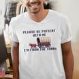 PLEASE BE PATIENT WITH ME I'M FROM THE 1900s 90s Meme Premium Men's V-Neck T-Shirt