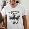 Please Be Patient With Me I'm From The 1900s Boomer Premium Tri-Blend Men's V-Neck T-Shirt