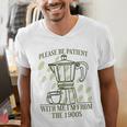 Please Be Patient With Me I'm From The 1900s Coffee Men's V-Neck T-Shirt Please Be Patient With Me I'm From The 1900s Coffee Men's V-Neck T-Shirt