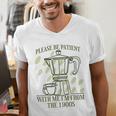 Please Be Patient With Me I'm From The 1900s Coffee Premium Men's V-Neck T-Shirt Please Be Patient With Me I'm From The 1900s Coffee Premium Men's V-Neck T-Shirt
