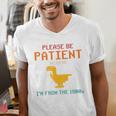 Please Be Patient With Me I'm From The 1900s Dinosaur Premium Men's V-Neck T-Shirt Please Be Patient With Me I'm From The 1900s Dinosaur Premium Men's V-Neck T-Shirt