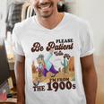Please Be Patient With Me I'm From The 1900s Gen X Boomer Men's V-Neck T-Shirt