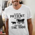 Please Be Patient With Me I'm From The 1900s Husband Joke Men's V-Neck T-Shirt