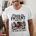 Please Be Patient With Me I'm From The 1900s For Men Women Men's V-Neck T-Shirt