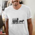 Please Be Patient I'm From The 1900s Oxen And Wagon Premium Men's V-Neck T-Shirt