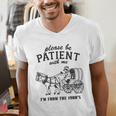 Please Be Patient I'm From The 1900s Raccoon Lover Premium Men's V-Neck T-Shirt