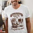 Please Be Patient With Me I'm From The 1900s Raccoon Vintage Men's V-Neck T-Shirt
