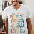 Please Be Patient With Me I'm From The 1900s Retro 90s Dad Premium Men's V-Neck T-Shirt