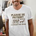 Please Be Patient With Me I'm From The 1900s Retro Horse Men's V-Neck T-Shirt