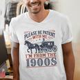 Please Be Patient With Me I'm From The 1900s Retro Nostalgic Premium Men's V-Neck T-Shirt