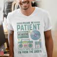 Please Be Patient With Me I'm From The 1900s Retro Vintage Premium Men's V-Neck T-Shirt Please Be Patient With Me I'm From The 1900s Retro Vintage Premium Men's V-Neck T-Shirt